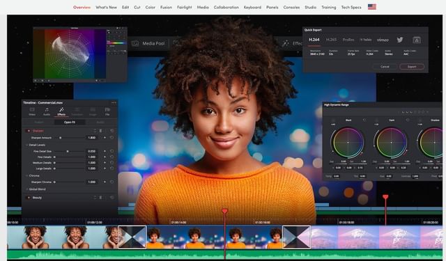 DaVinci Resolve video editing screenshot