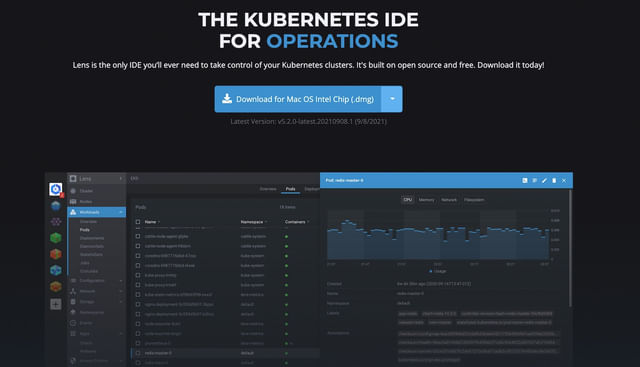 Lens Kubernetes IDE screenshot