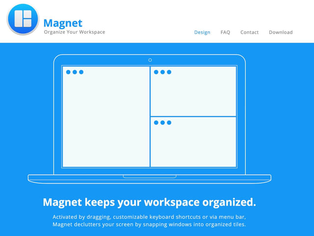 Magnet window management tool screenshot