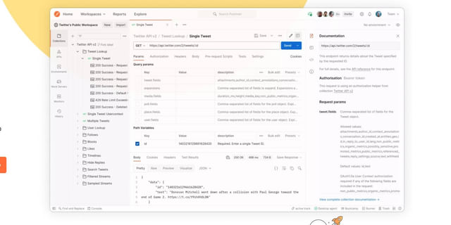 Postman API testing tool screenshot