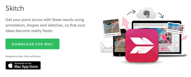 Skitch image annotation tool screenshot