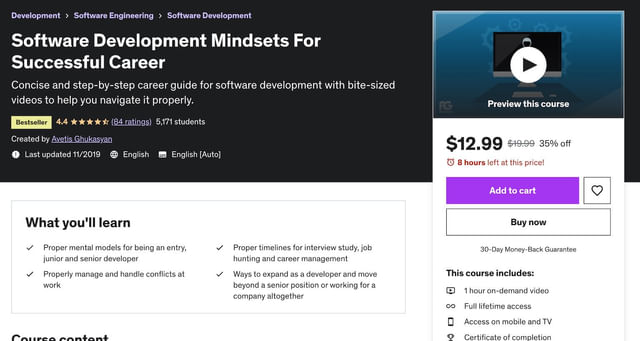 senior dev udemy course