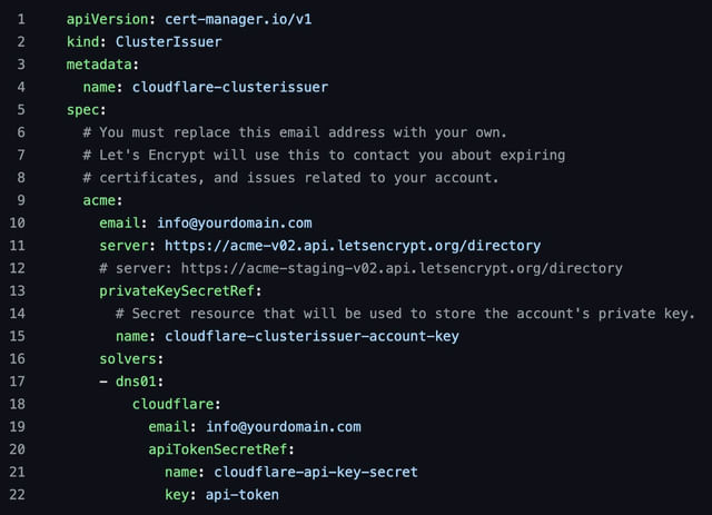 cert manager clusterissuer