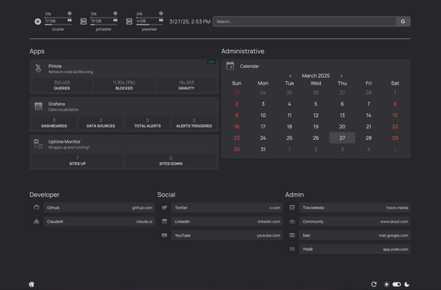 homepage dashboard homelab
