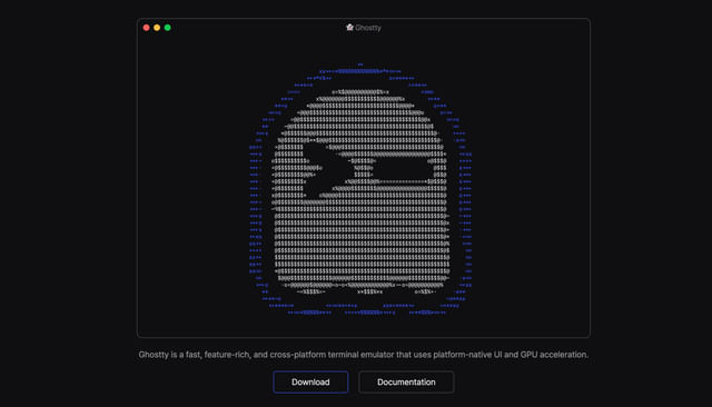Ghostty terminal screenshot