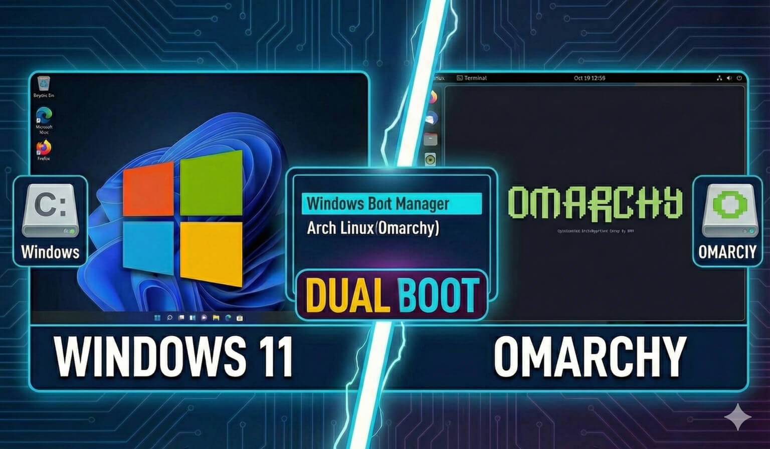 How to Install Omarchy on a Partition (Dual-Boot Windows)